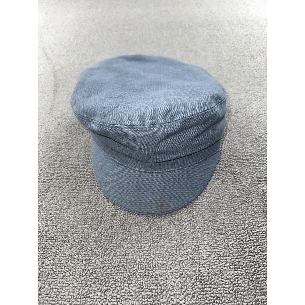 Isabel Marant Newsboy Cap Women 58 Blue Evie Cotton France Made Lined Travel